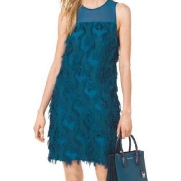 michael michael kors peacock dress